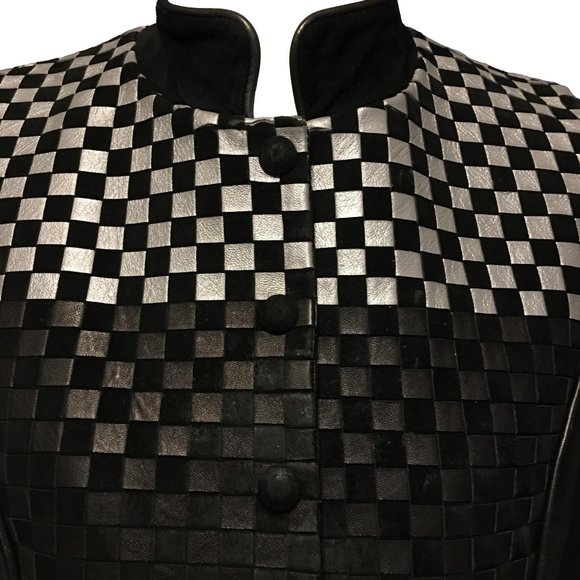 Holly Merritt Vintage Leather Woven Vest - Picture 4 of 6